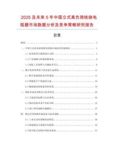 2025及未来5年中国立式高负荷线绕电阻器市场数据分析及竞争策略研究报告