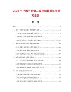 2025年中國(guó)不銹鋼二層掛架數(shù)據(jù)監(jiān)測(cè)研究報(bào)告