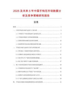 2025及未來5年中國手鉤花市場數(shù)據(jù)分析及競爭策略研究報(bào)告