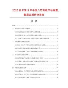 2025及未來5年中國六芯軟線市場調查、數據監測研究報告