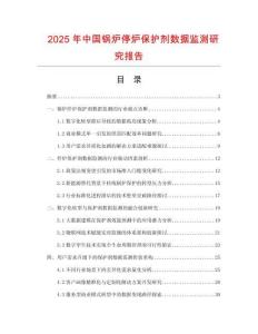 2025年中国锅炉停炉保护剂数据监测研究报告