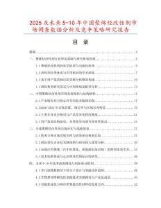 2025及未來(lái)5-10年中國(guó)聚烯烴改性劑市場(chǎng)調(diào)查數(shù)據(jù)分析及競(jìng)爭(zhēng)策略研究報(bào)告