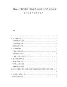國(guó)內(nèi)人工智能芯片市場(chǎng)競(jìng)爭(zhēng)格局分析與發(fā)展趨勢(shì)研究與投資評(píng)估規(guī)劃報(bào)告