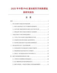 2025年中國PHS基站板形天線數(shù)據(jù)監(jiān)測研究報告