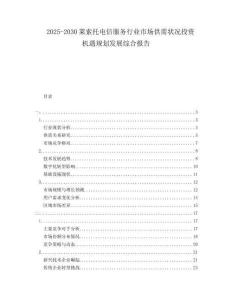 2025-2030萊索托電信服務(wù)行業(yè)市場供需狀況投資機遇規(guī)劃發(fā)展綜合報告