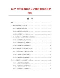 2025年中國橢球冷反光鏡數據監測研究報告