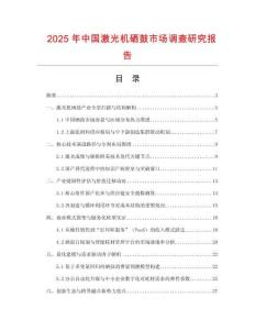 2025年中國激光機(jī)硒鼓市場(chǎng)調(diào)查研究報(bào)告