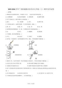 2025-2026學年廣西防城港市東興市九年級（上）期中化學試卷（含答案）