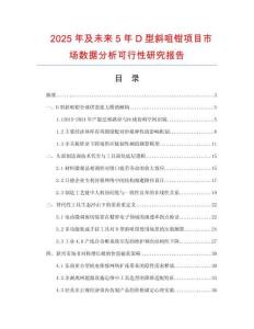 2025年及未來5年D型斜咀鉗項目市場數(shù)據(jù)分析可行性研究報告
