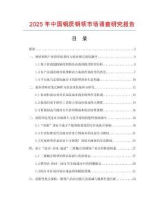 2025年中國(guó)鋼質(zhì)鋼領(lǐng)市場(chǎng)調(diào)查研究報(bào)告