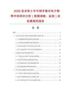 2025及未來5年中國手卷式電子鋼琴市場現(xiàn)狀分析（數(shù)據(jù)調(diào)查、監(jiān)測）及前景探究報(bào)告