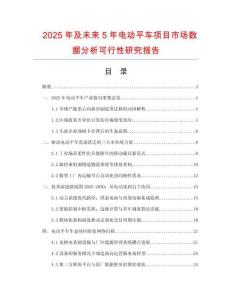 2025年及未來5年電動平車項目市場數(shù)據(jù)分析可行性研究報告