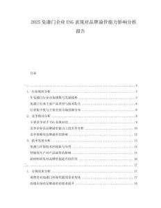 2025免漆門企業(yè)ESG表現(xiàn)對品牌溢價能力影響分析報告