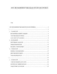 2025既有玻璃幕墙节能改造技术经济比较分析报告