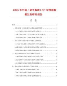 2025年中國上架式智能LCD切換器數(shù)據(jù)監(jiān)測研究報告