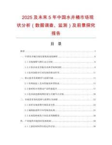 2025及未來5年中國水井桶市場現狀分析（數據調查、監測）及前景探究報告