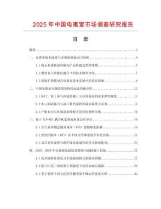 2025年中國電離室市場調查研究報告