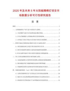 2025年及未來5年太陽能障礙燈項目市場數(shù)據(jù)分析可行性研究報告