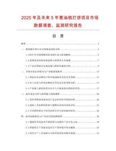 2025年及未來(lái)5年蔥油梳打餅項(xiàng)目市場(chǎng)數(shù)據(jù)調(diào)查、監(jiān)測(cè)研究報(bào)告