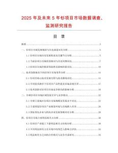 2025年及未來(lái)5年釤項(xiàng)目市場(chǎng)數(shù)據(jù)調(diào)查、監(jiān)測(cè)研究報(bào)告