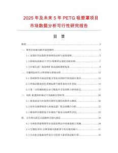 2025年及未來5年P(guān)ETG吸塑罩項(xiàng)目市場數(shù)據(jù)分析可行性研究報(bào)告