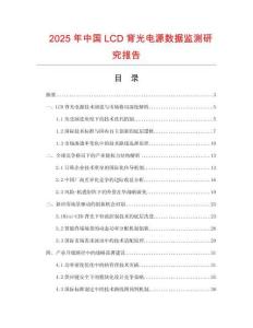 2025年中國LCD背光電源數(shù)據(jù)監(jiān)測研究報告
