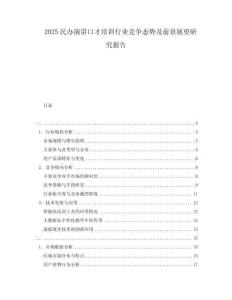 2025民办演讲口才培训行业竞争态势及前景展望研究报告