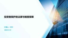 投資者保護的法律與制度保障