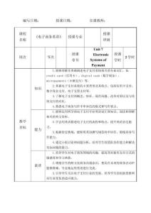 電子商務英語Unit 7　教案