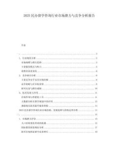 2025民办留学咨询行业市场潜力与竞争分析报告