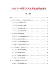 2025年中国胶皮尺数据监测研究报告