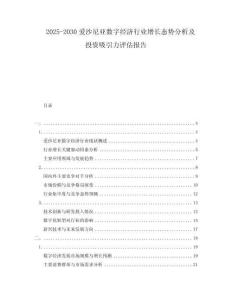 2025-2030愛沙尼亞數(shù)字經(jīng)濟(jì)行業(yè)增長態(tài)勢分析及投資吸引力評估報告