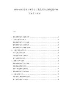 2025-2030摩納哥奢侈品行業供需特點研究及產業發展布局探析