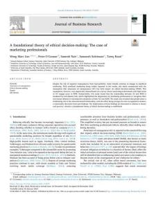A foundational theory of ethical decision making--The_2023_Journal-of-Busine