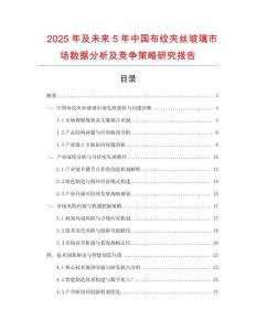 2025年及未来5年中国布纹夹丝玻璃市场数据分析及竞争策略研究报告
