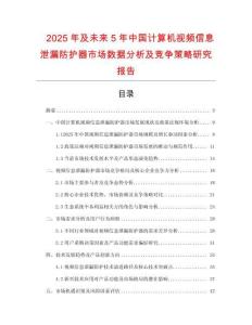 2025年及未來5年中國計算機視頻信息泄漏防護器市場數(shù)據(jù)分析及競爭策略研究報告