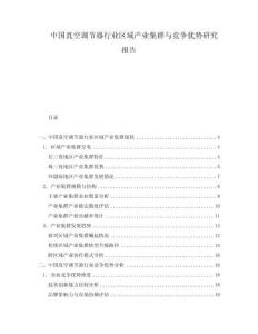 中國真空調(diào)節(jié)器行業(yè)區(qū)域產(chǎn)業(yè)集群與競(jìng)爭(zhēng)優(yōu)勢(shì)研究報(bào)告