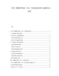 中國三醋酸纖維素（TAC）市場發展趨勢與戰略布局研究
