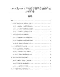 2025及未来5年带烟手雷项目投资价值分析报告