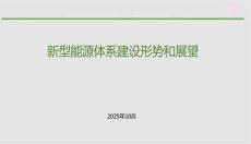 新型能源體系建設(shè)形勢(shì)和展望-