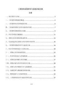 工程材料采購庫存與采購對接方案