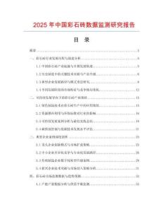 2025年中國(guó)彩石磚數(shù)據(jù)監(jiān)測(cè)研究報(bào)告