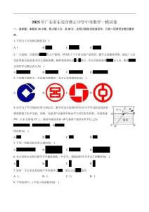 2025年廣東省東莞市雅正中學(xué)九年級中考數(shù)學(xué)一模試卷（含答案）