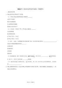 2024年上海市高考化學試卷（等級性）-L