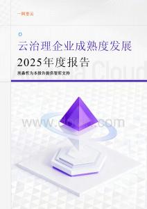 云治理企業成熟度發展2025年度報告