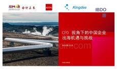 2025 CFO視角下的中國企業出海機遇與挑戰報告