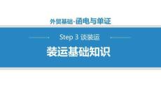 商務(wù)英語函電（第二版）課件   5.1.1裝運基礎(chǔ)知識