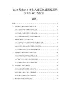 2025及未來5年耐高溫漆包銅圓線項目投資價值分析報告
