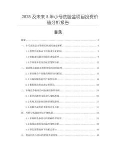2025及未来5年小号洗脸盆项目投资价值分析报告