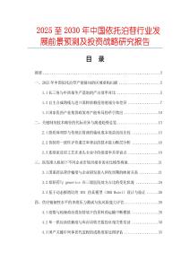 2025至2030年中國依托泊苷行業(yè)發(fā)展前景預測及投資戰(zhàn)略研究報告